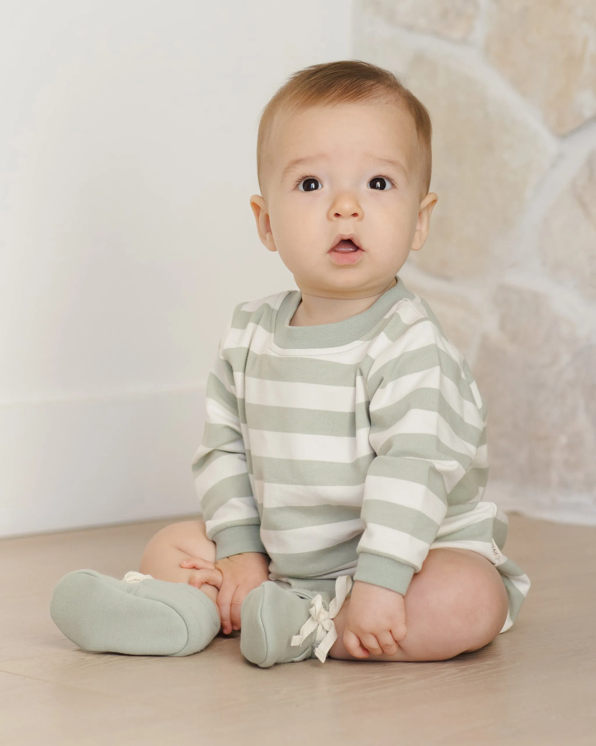 -Baby Booties || Sage-