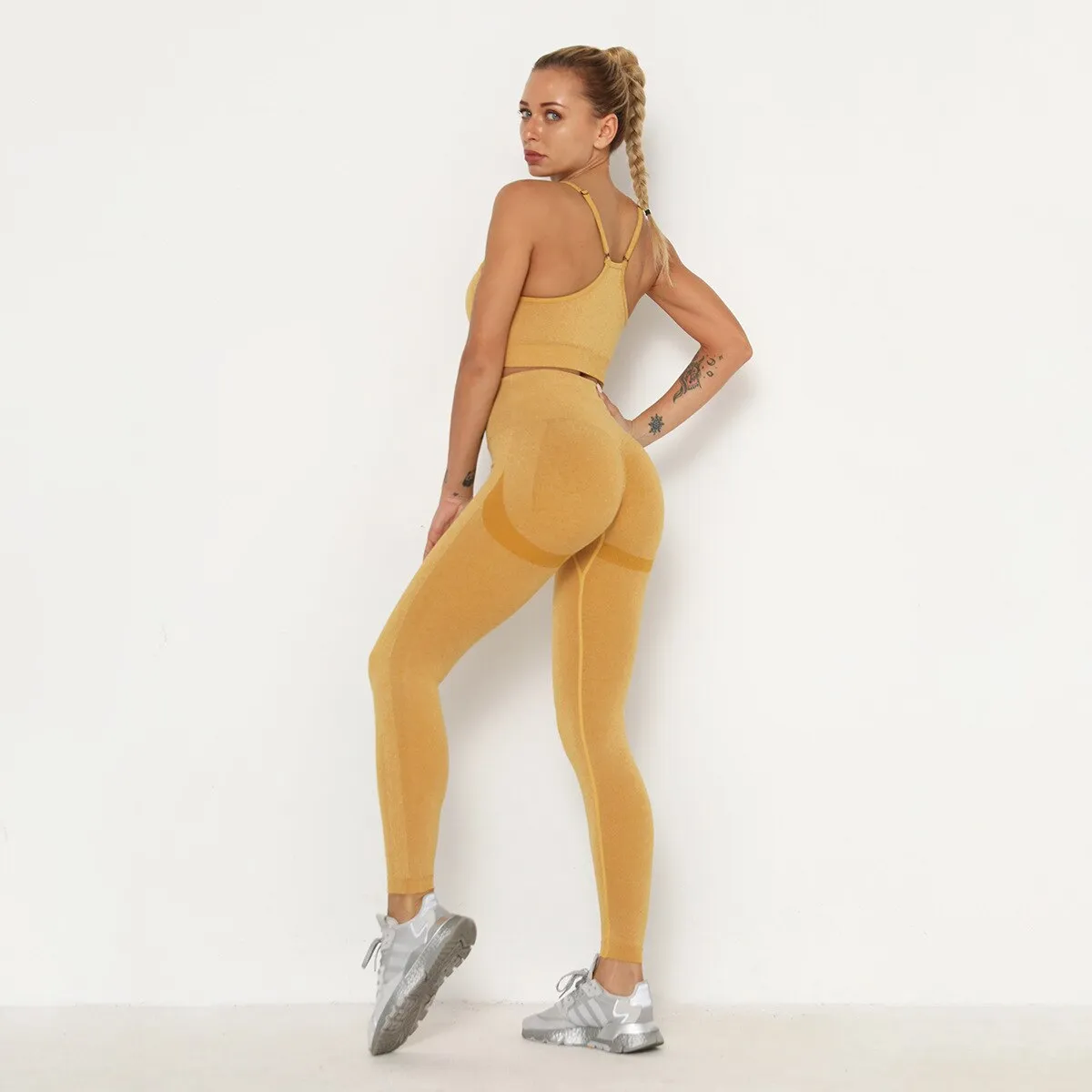 021 Scrunchy Bum Push Up Fitness Bra & Leggings