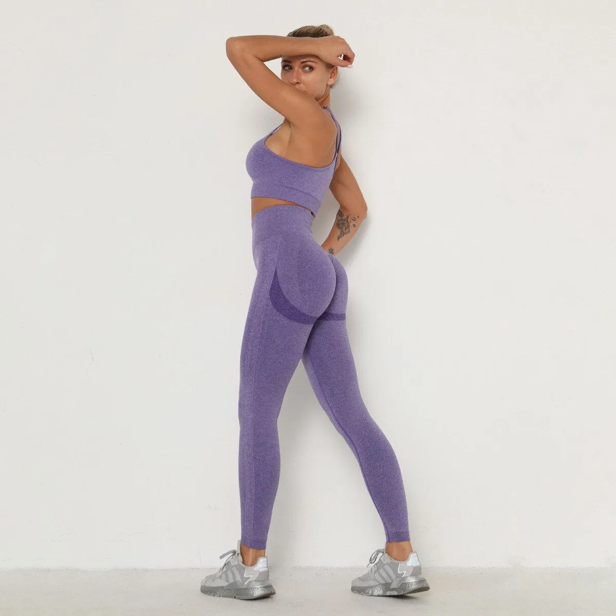 021 Scrunchy Bum Push Up Fitness Bra & Leggings