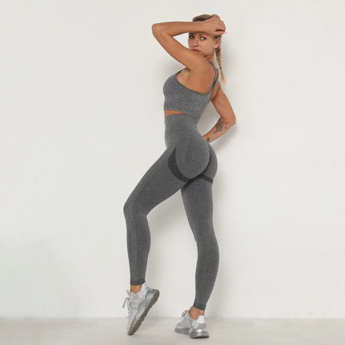 021 Scrunchy Bum Push Up Fitness Bra & Leggings