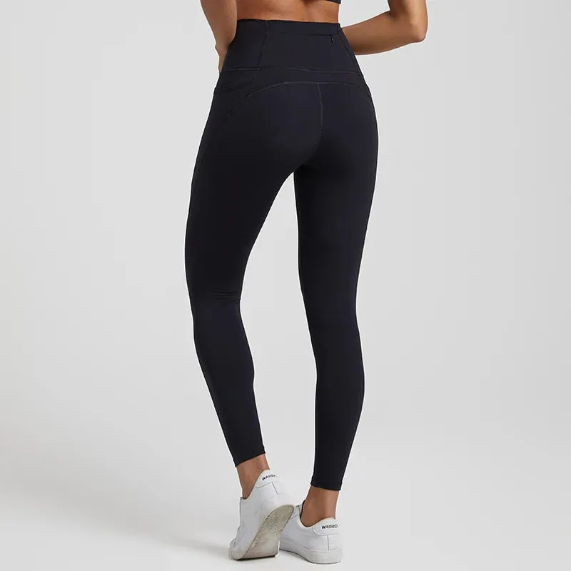 067 Nude  Leggings With Pockets High Waist