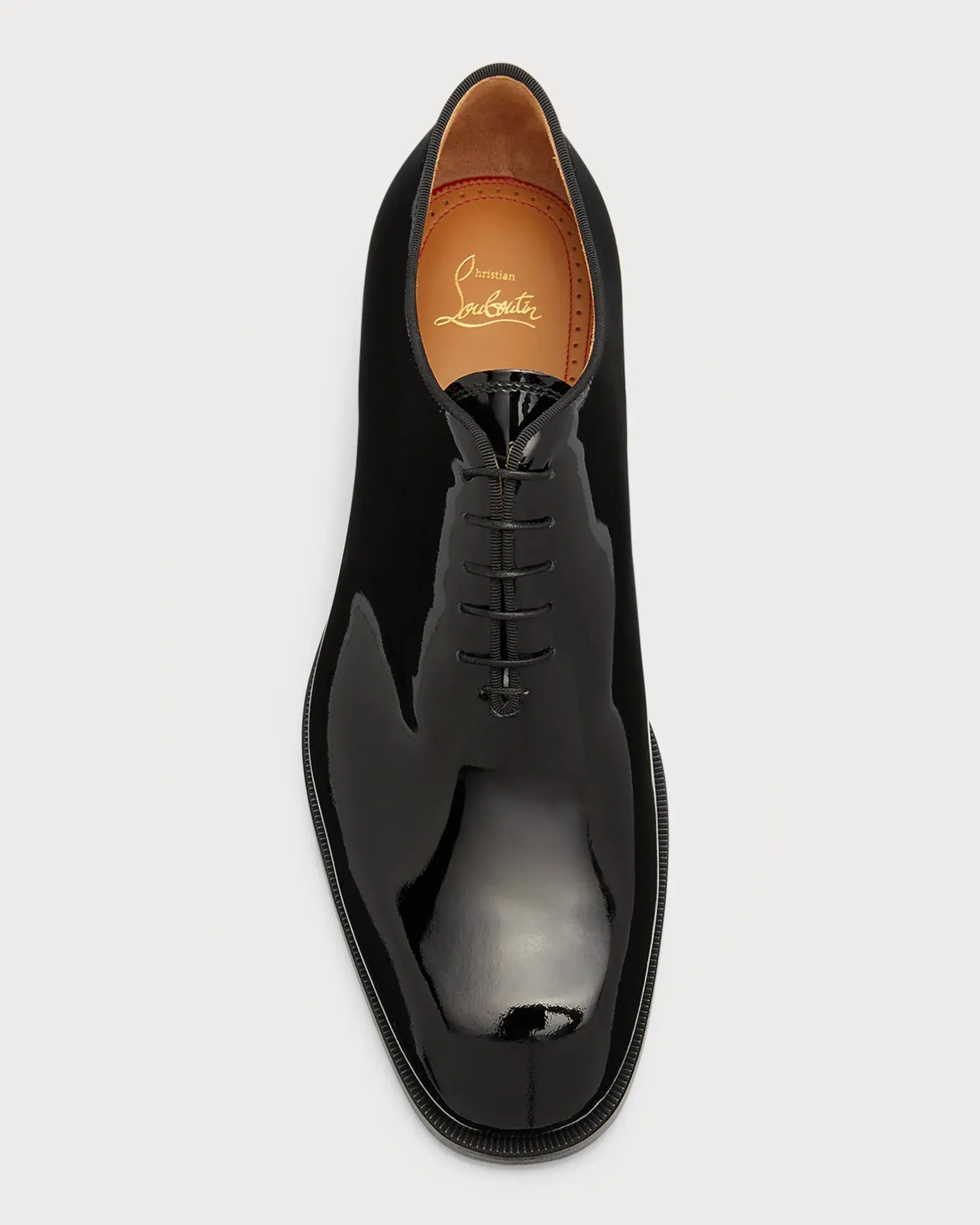 $1,145 CHRISTIAN LOUBOUTIN - *CORTEO* Black Patent Leather Oxfords - 11.5 US (44.5EU) (Copy)