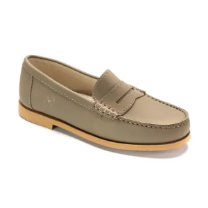 2525 - Taupe Sahara Girls School Loafer