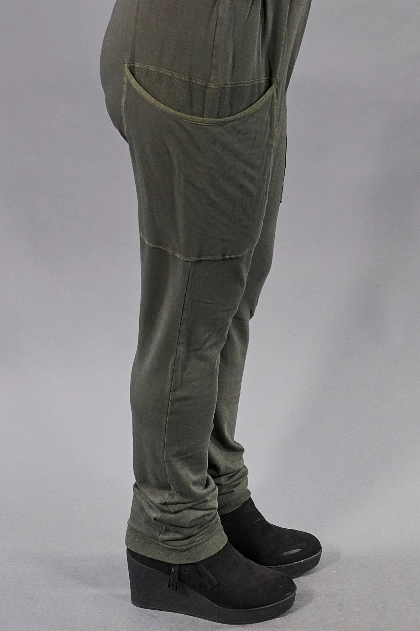 3293 Bamboo /Organic Cotton Knit Pant w huge pockets-Night Forest-U