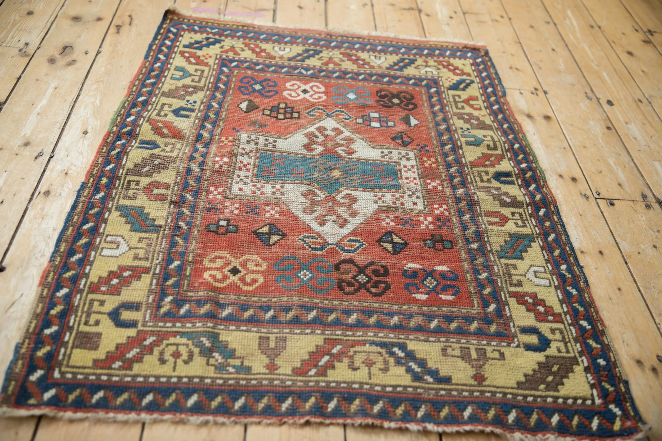 3x4 Antique Kazak Square Rug