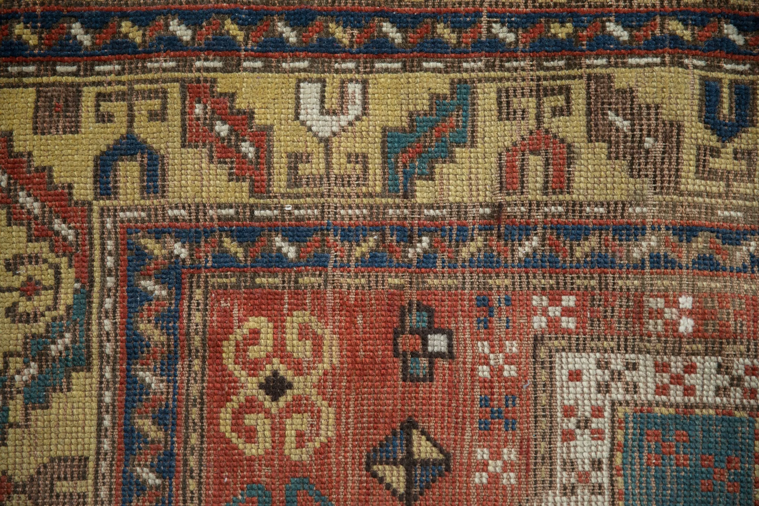 3x4 Antique Kazak Square Rug