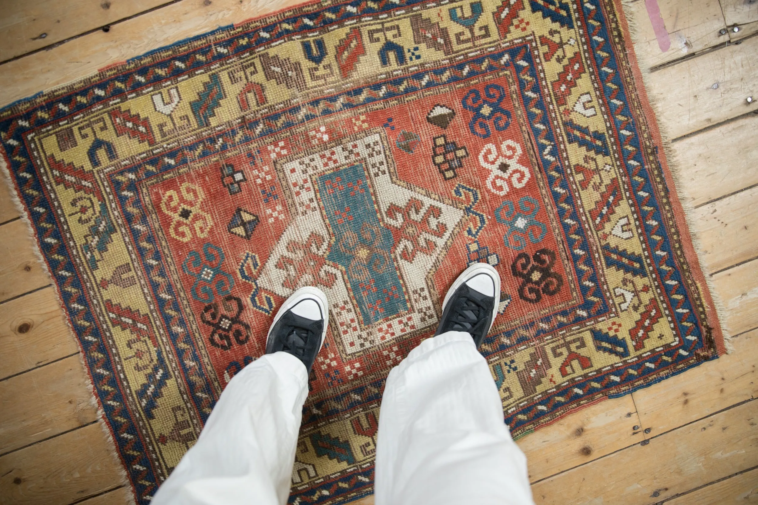 3x4 Antique Kazak Square Rug