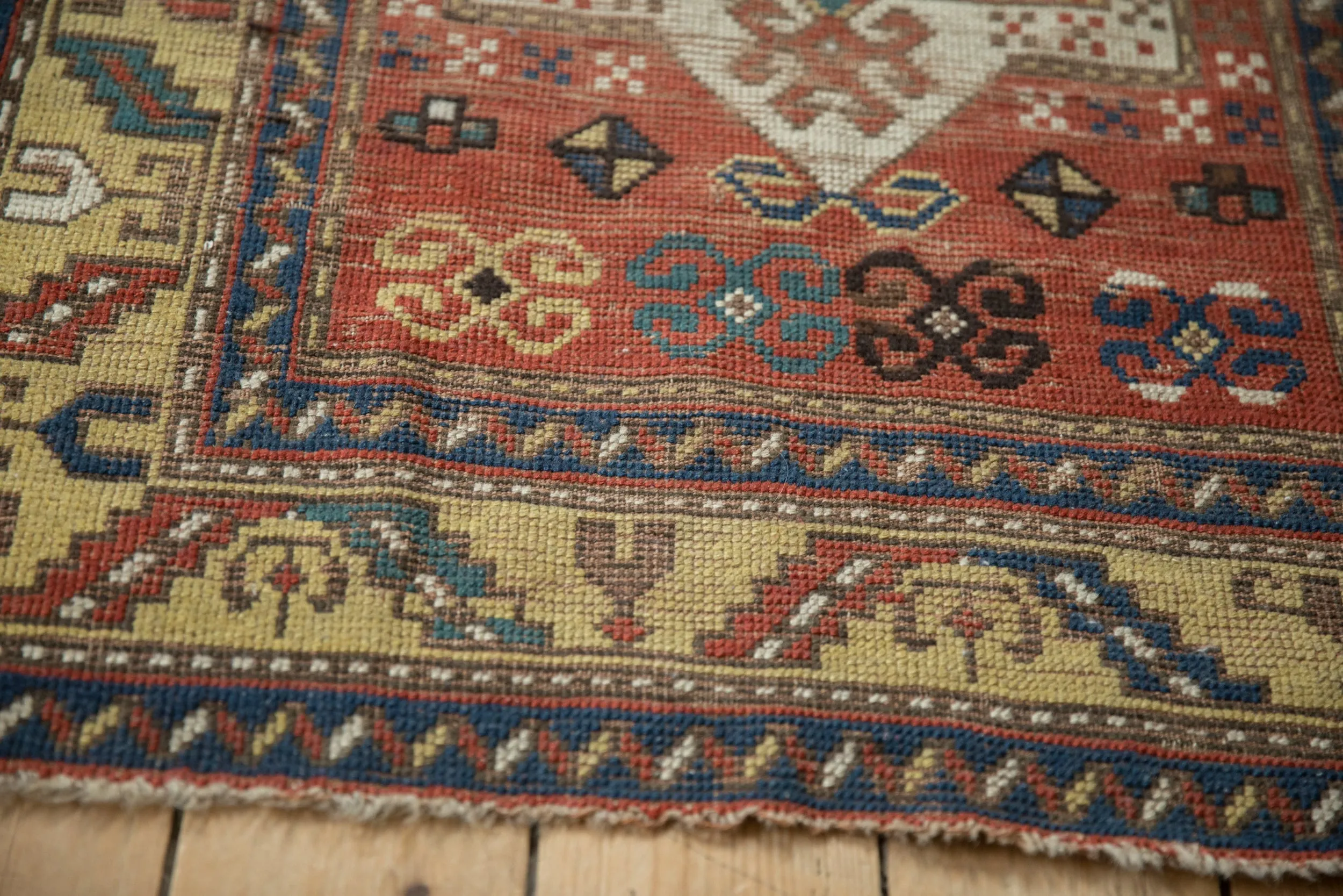 3x4 Antique Kazak Square Rug