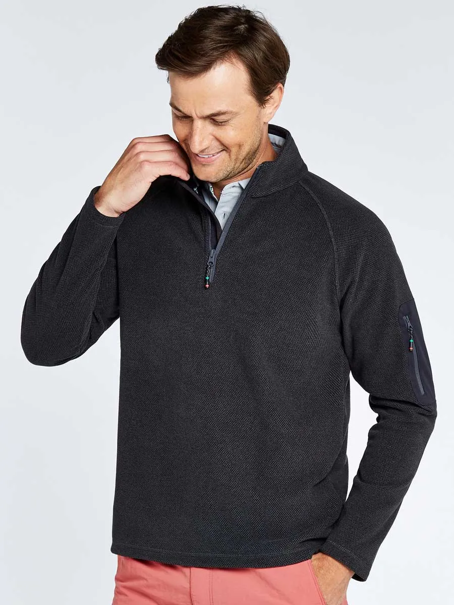 40% OFF DUBARRY Monaco Unisex Quarter-Zip Technical Fleece - Graphite - Size: LARGE