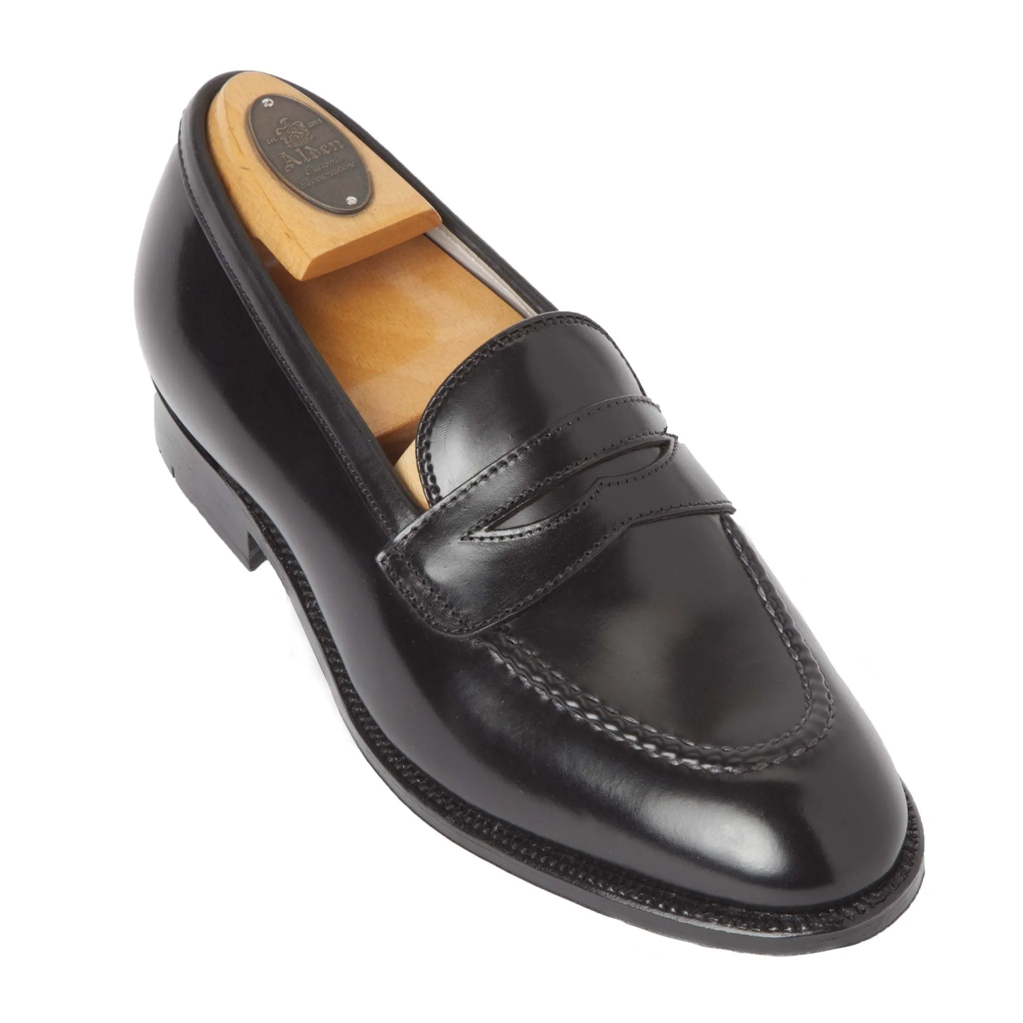 67269 - High Vamp Loafer in Black Shell Cordovan