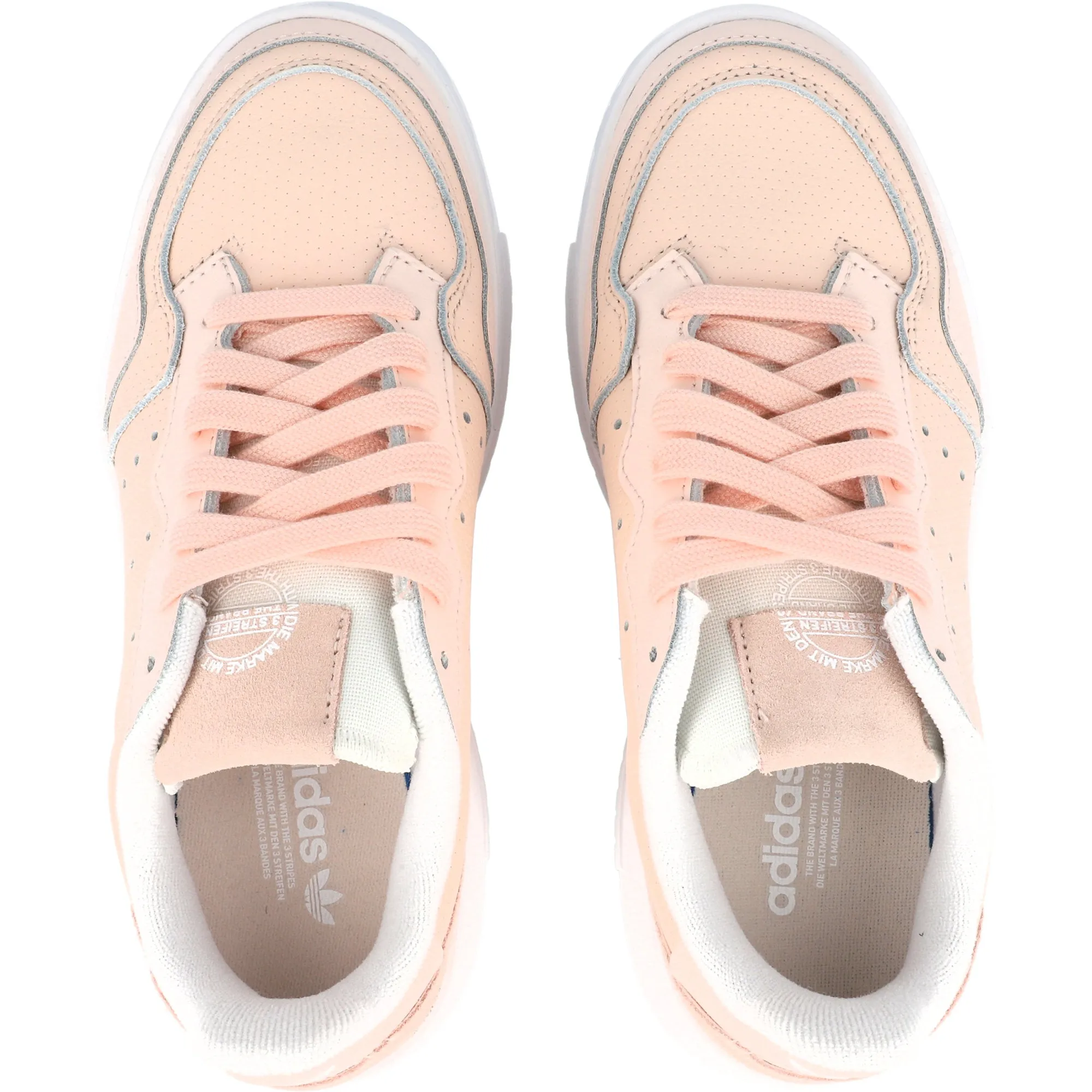 adidas Supercourt J Pink Leather Sneakers