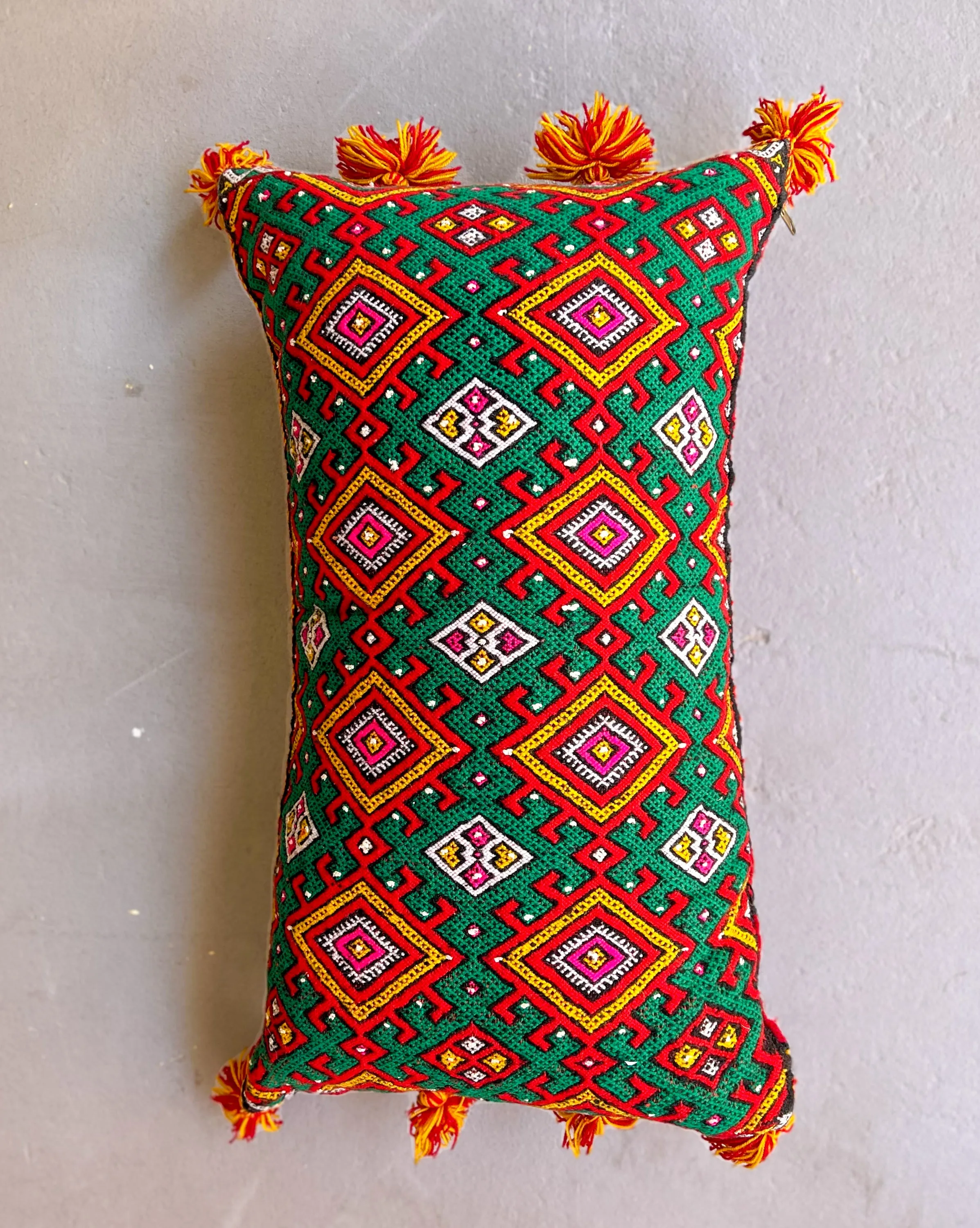 Ain Leuh Lumbar Pillow - Repetitive Spider