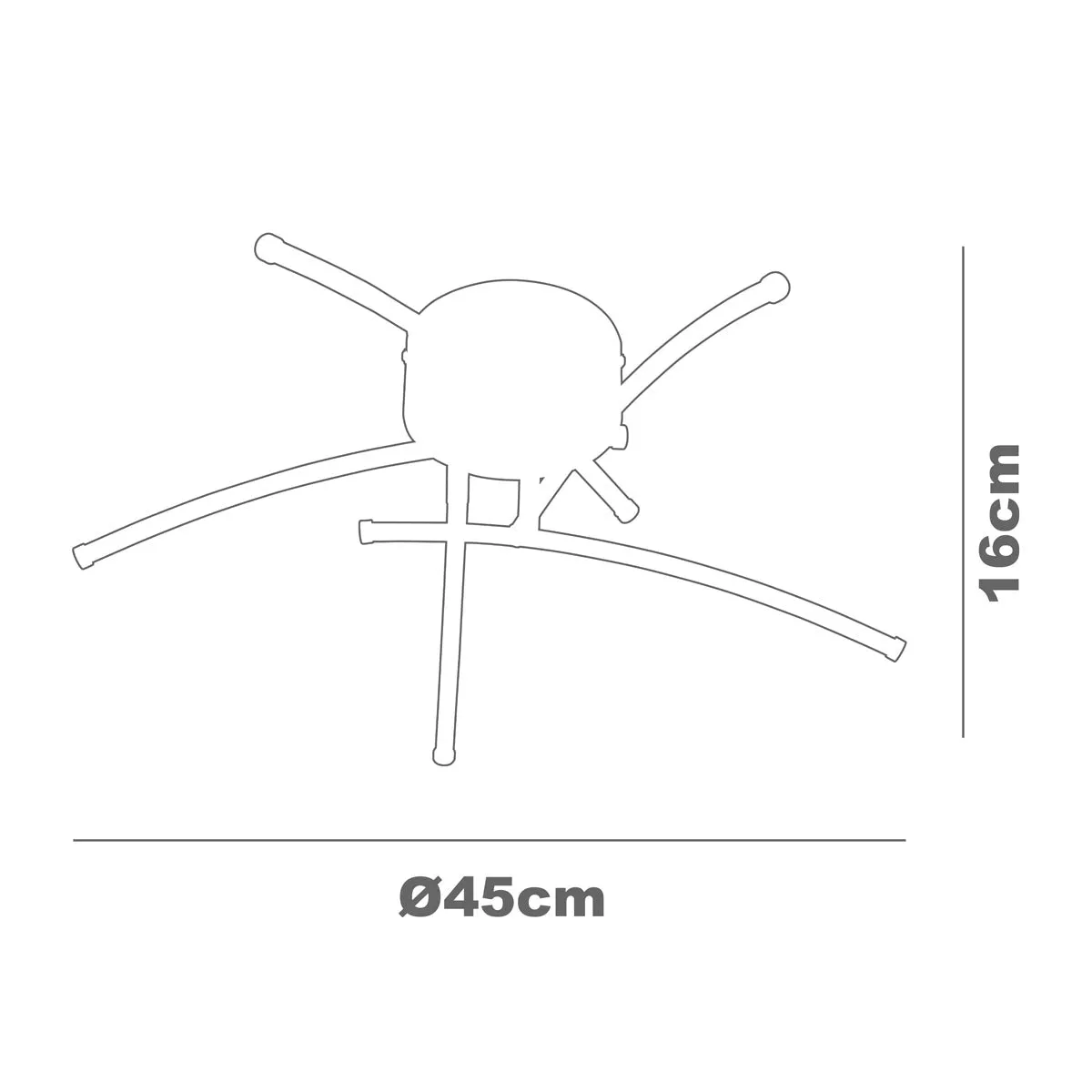 Alby 5 Light Integrated LED Ceiling Light