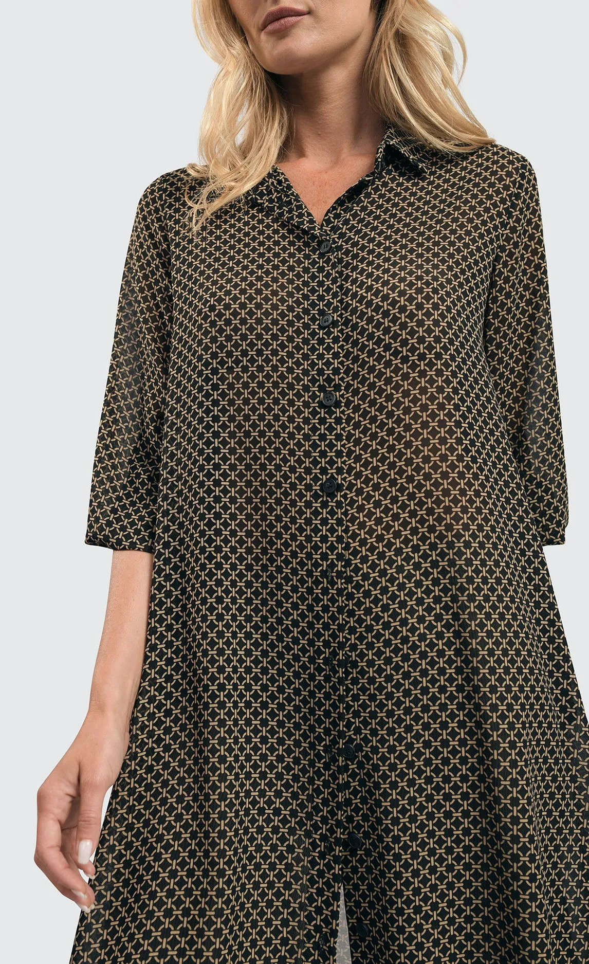 Alembika Big Island Chain Chiffon Tunic