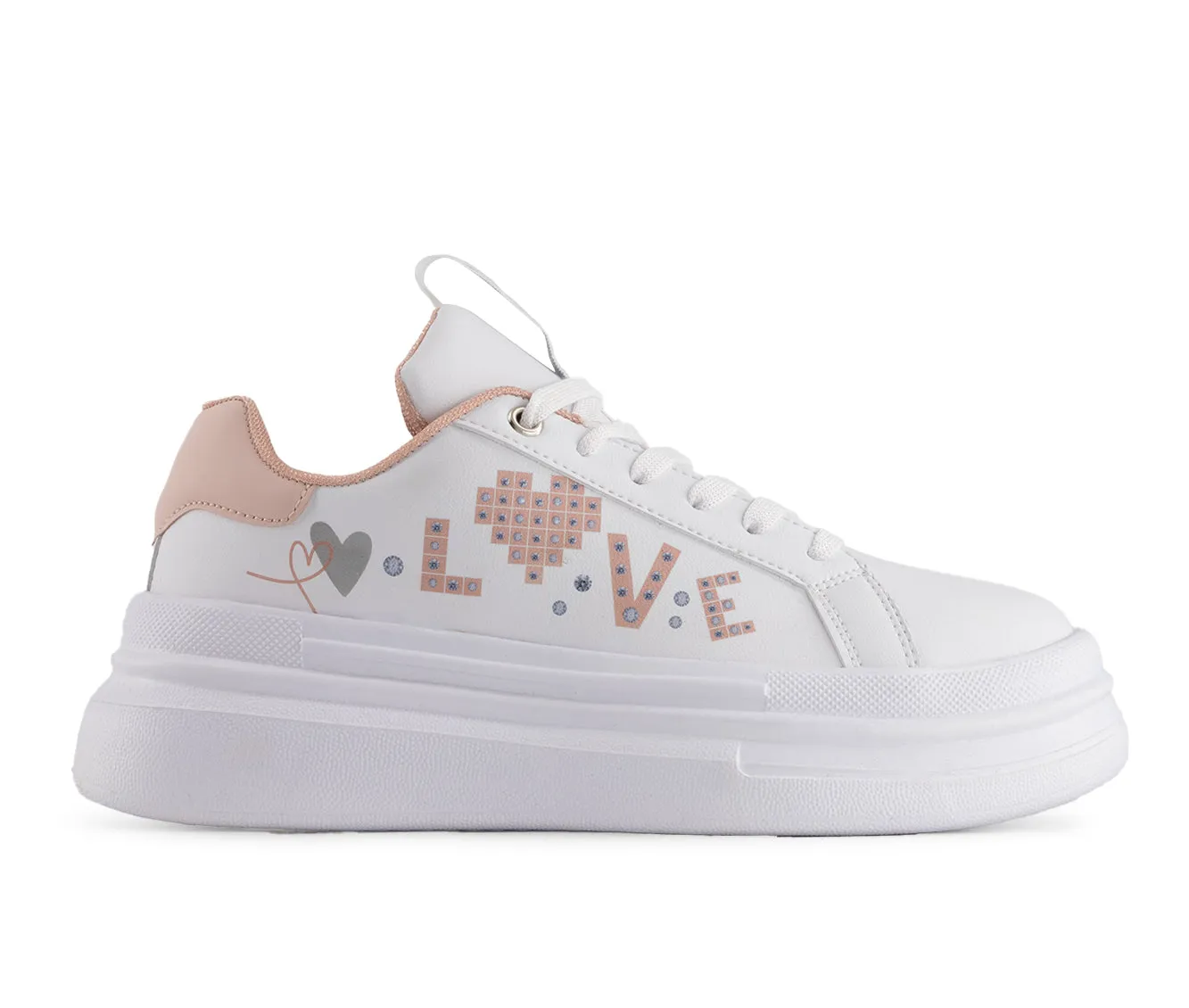 Andrea Women's Platform Sneakers LOVE 68032