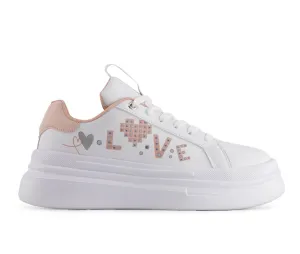 Andrea Women's Platform Sneakers LOVE 68032