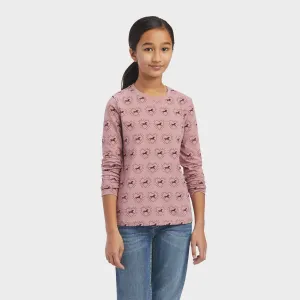 Ariat Girl's So Love L.S Tee - Nostalgia Rose