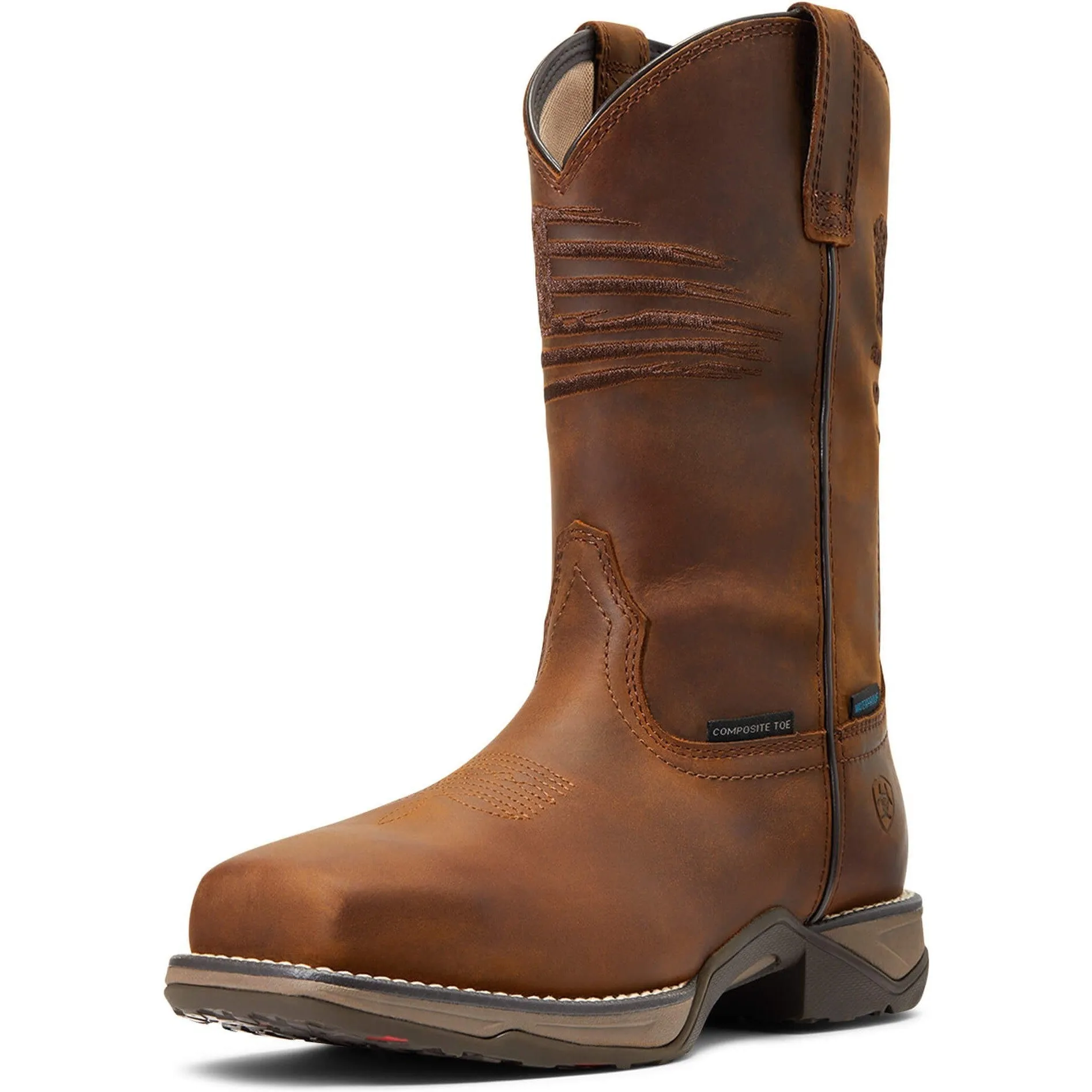 Ariat Women's Anthem Patriot 10" Comp Toe WP Western Work Boot- 10040433