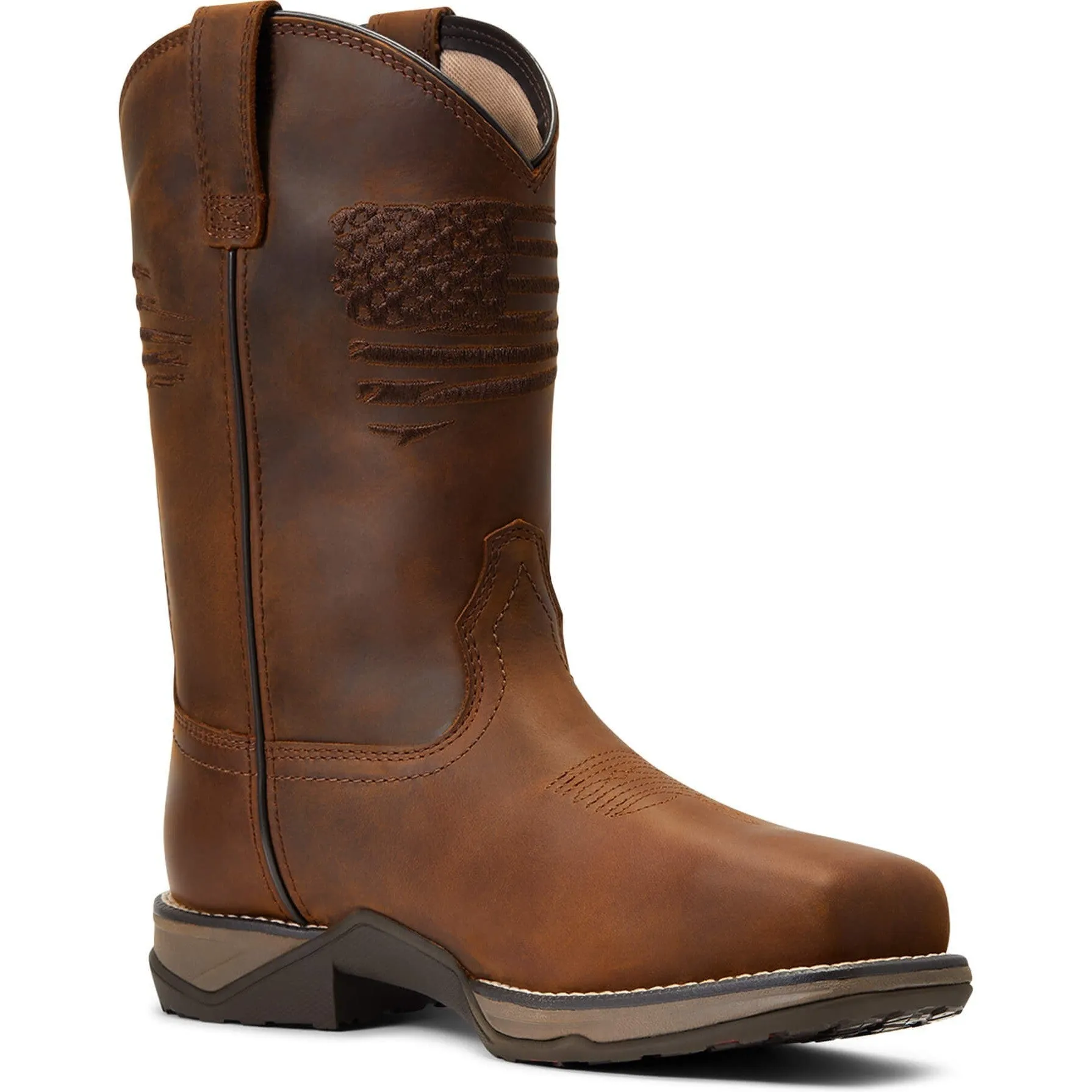 Ariat Women's Anthem Patriot 10" Comp Toe WP Western Work Boot- 10040433