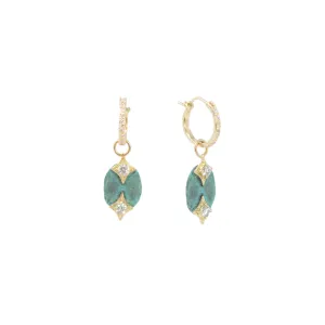 Artifact Drop Huggie Hoop Earrings