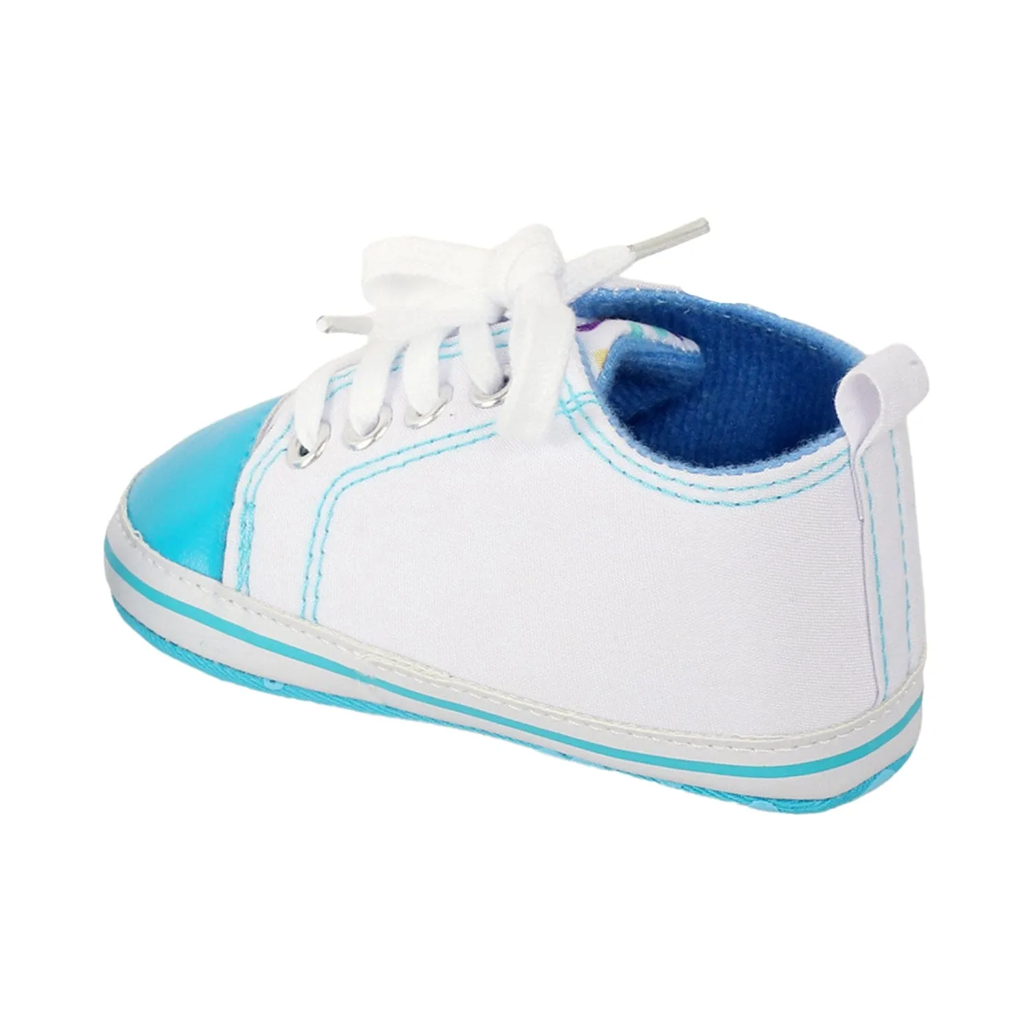 Baby Moo Hearts Blue Sneakers