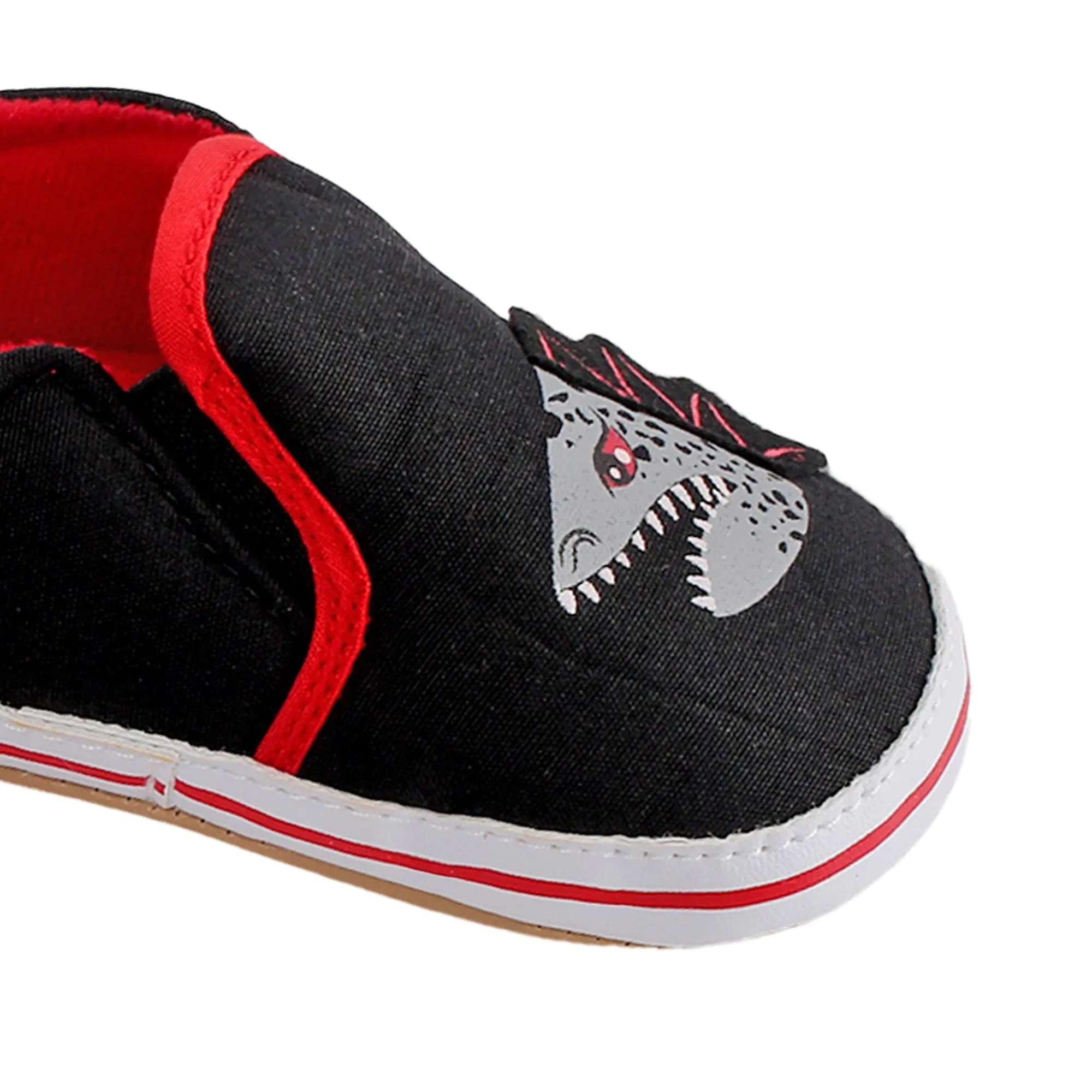 Baby Moo Monster Black Slip-On Booties