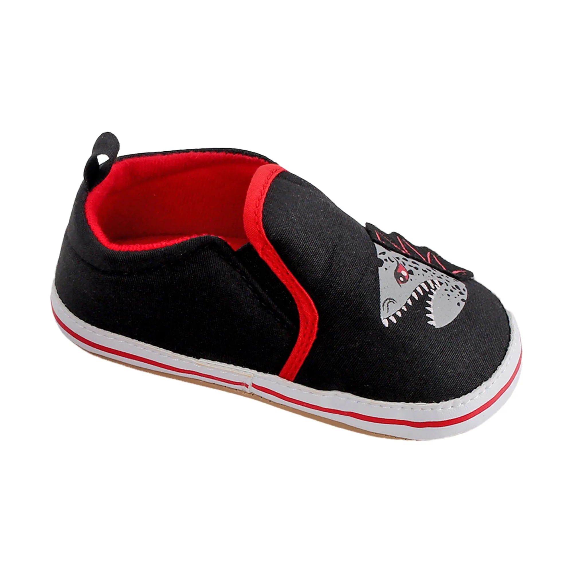 Baby Moo Monster Black Slip-On Booties