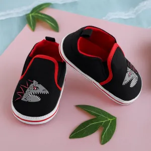 Baby Moo Monster Black Slip-On Booties