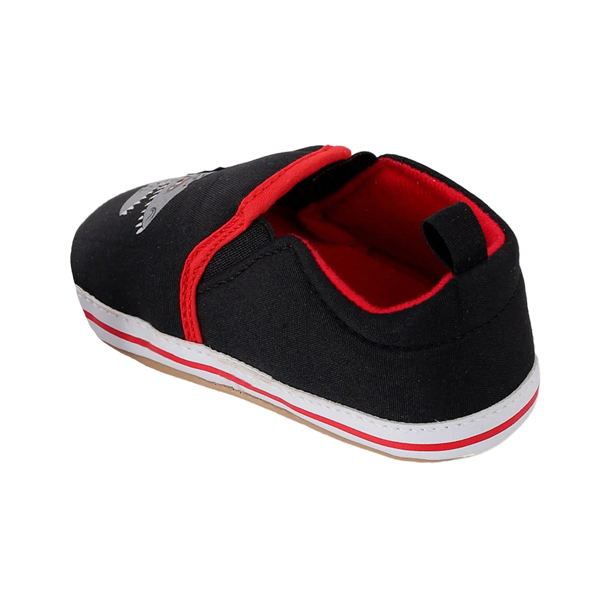 Baby Moo Monster Black Slip-On Booties