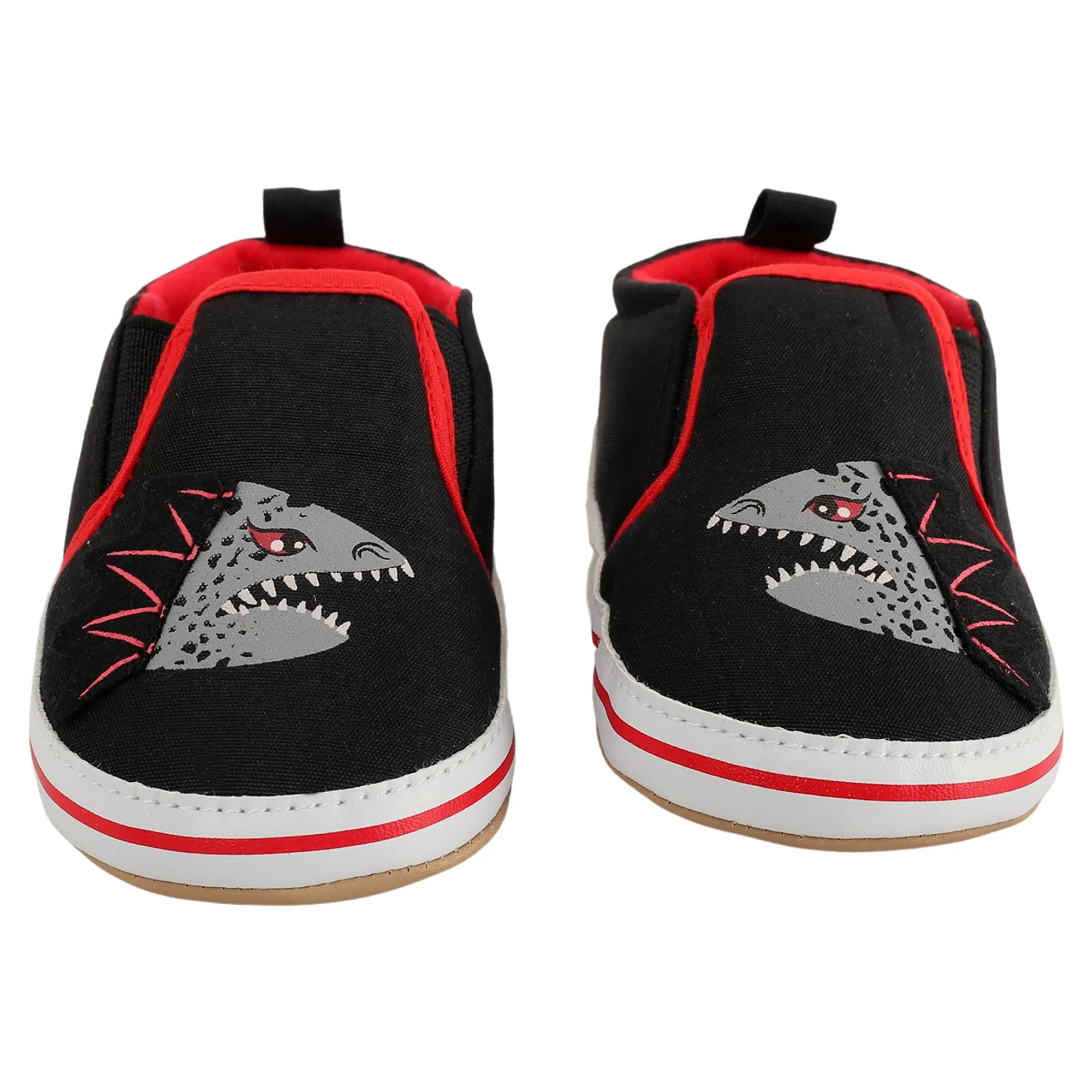 Baby Moo Monster Black Slip-On Booties