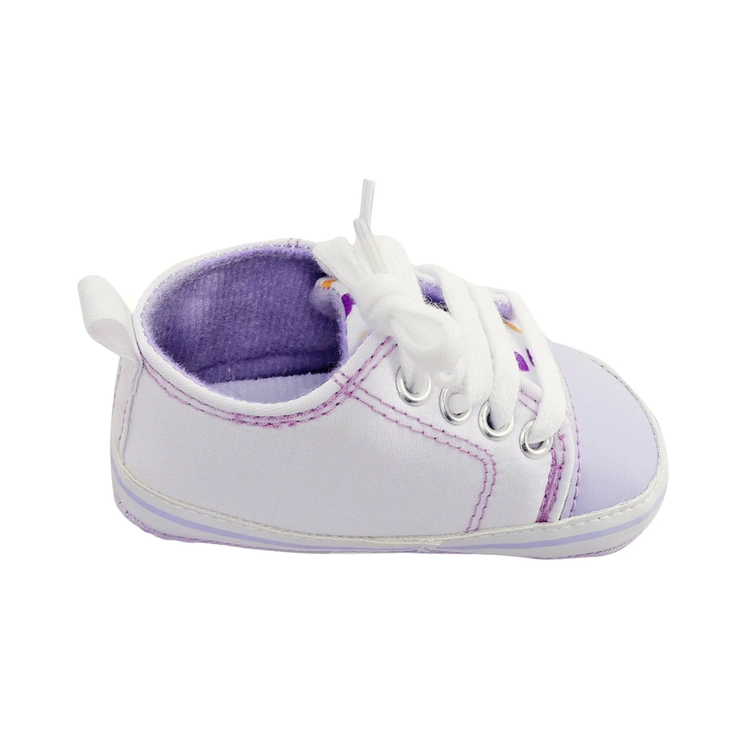 Baby Moo Purple Hearts Sneakers