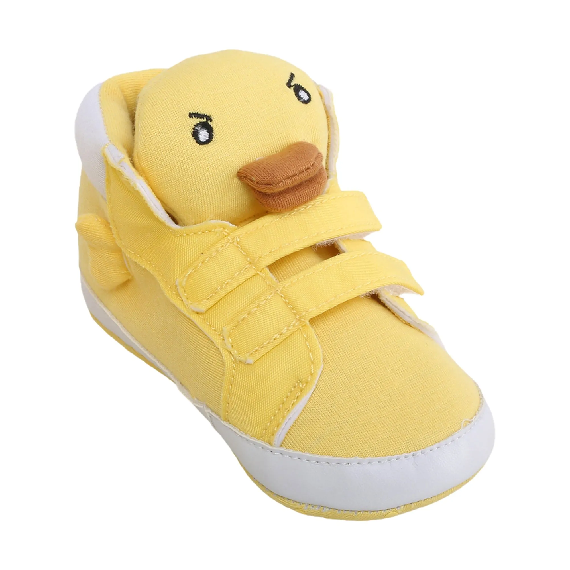 Baby Moo Yellow Ducklings Velcro Casual Booties