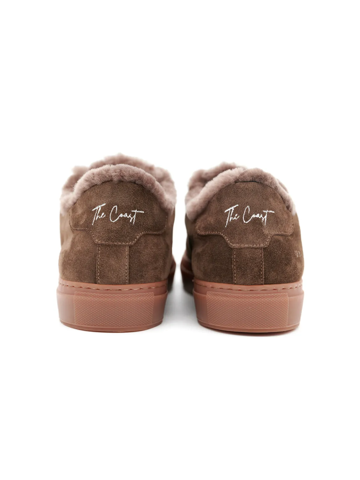 Beni Slip in Suede Dark Brown