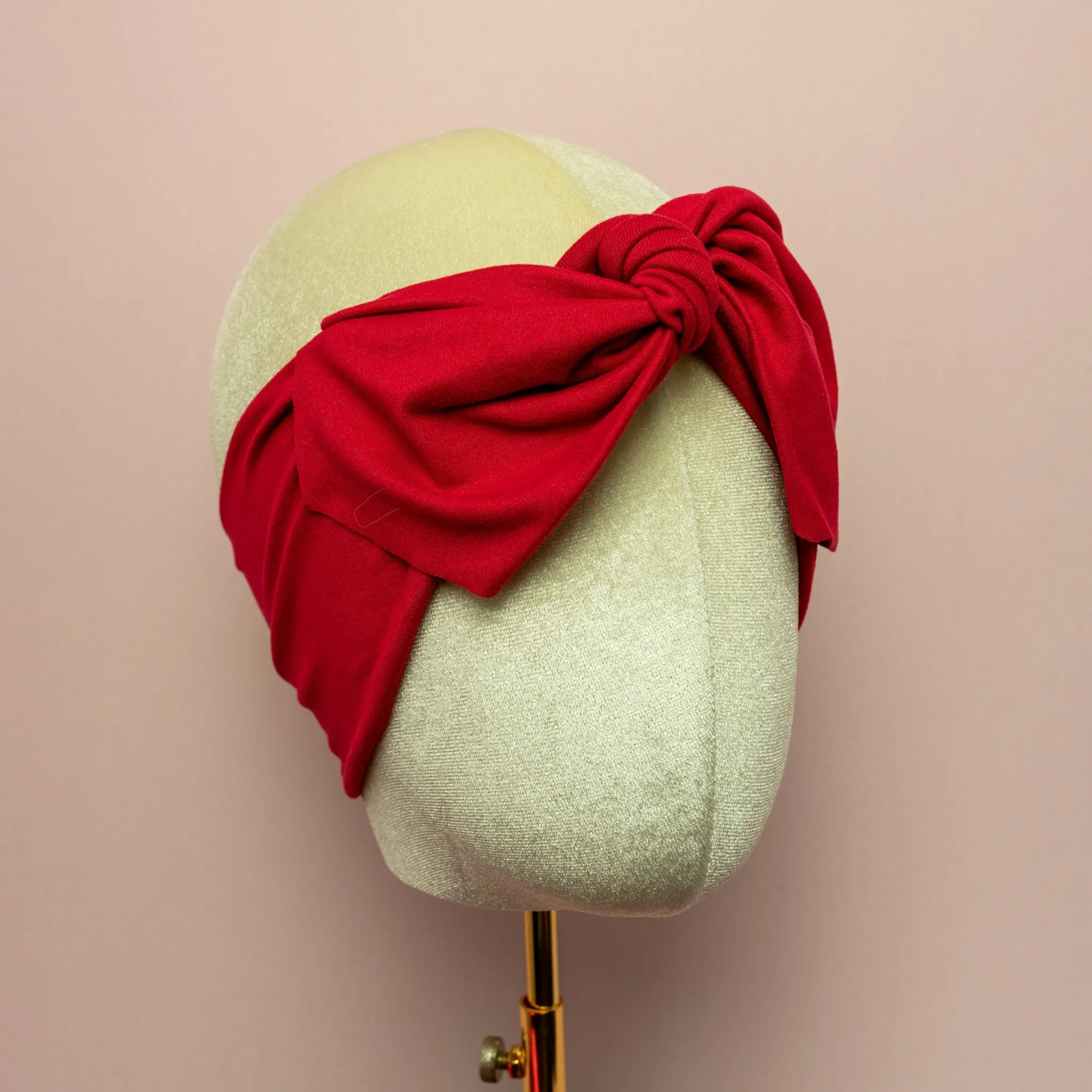 Berry Solid Top Knot Headband