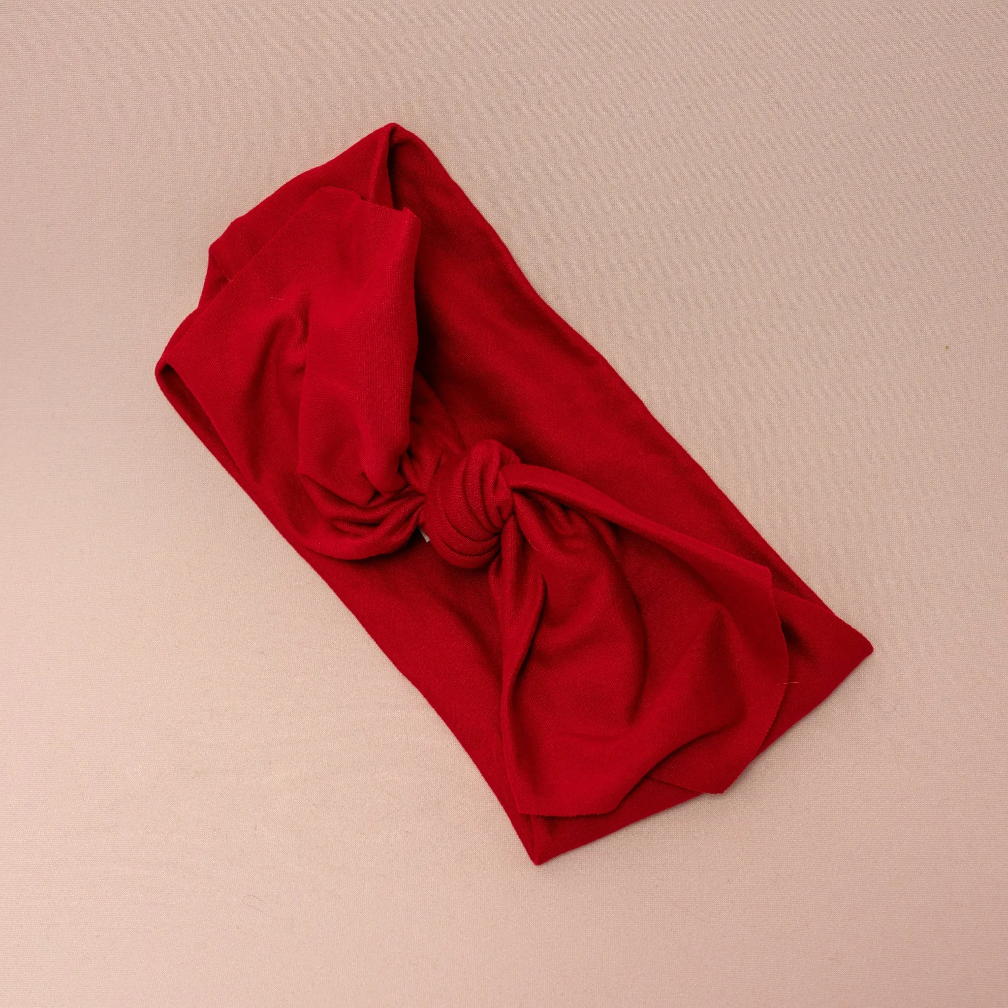 Berry Solid Top Knot Headband