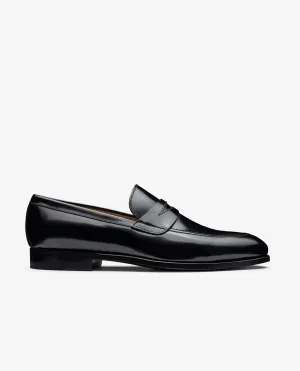 Black Polished Antique Blake Penny Loafers
