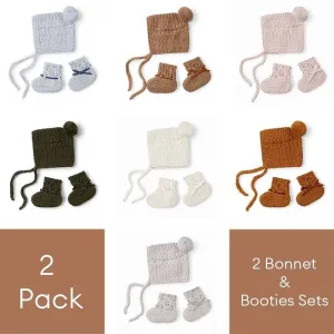 Bonnet & Booties 2 Pack