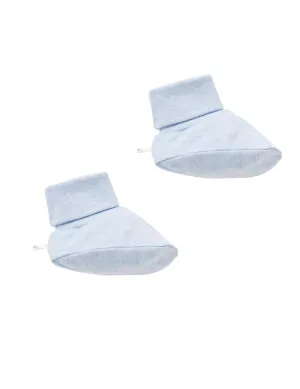 Booties - Pale Blue Melange