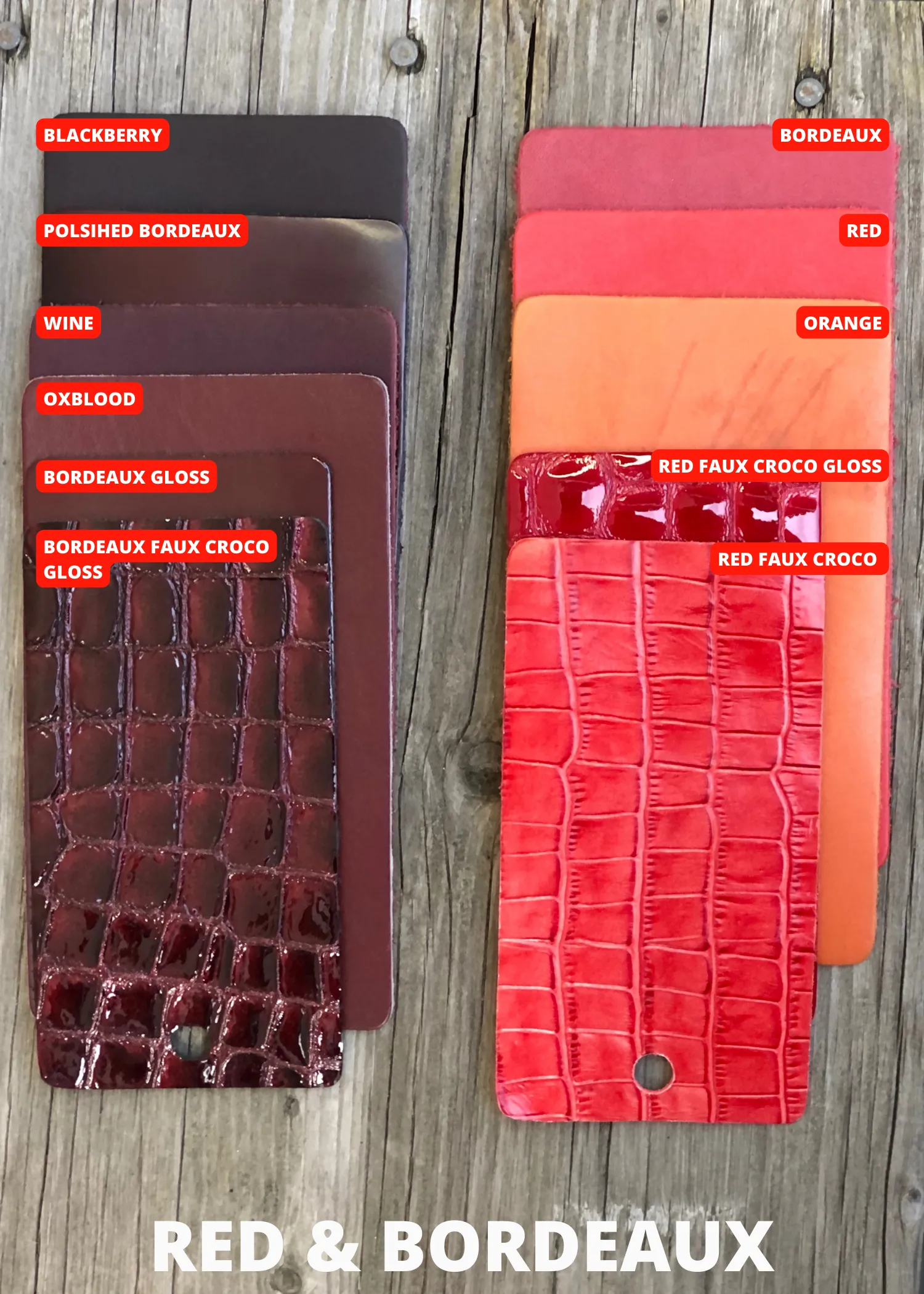 Bordeaux Faux Croco Gloss