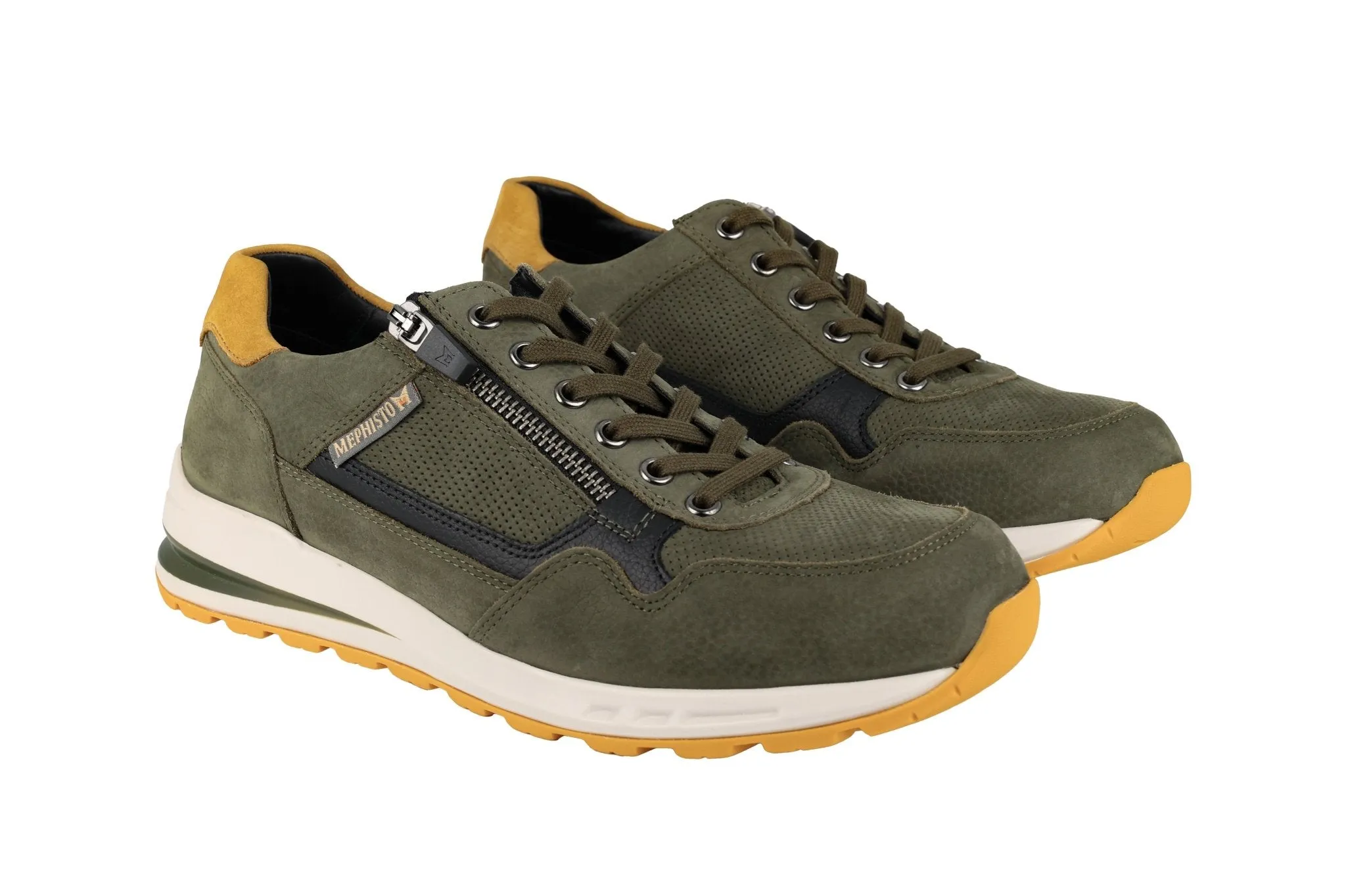 'Bradley' men's lace-up sneaker - green