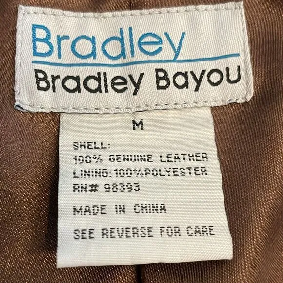 BRADLEY BAYOU OILED LEATHER JACKET.