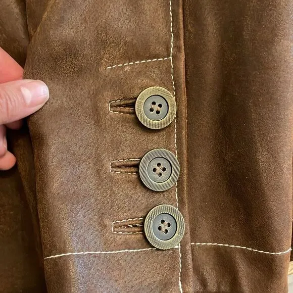BRADLEY BAYOU OILED LEATHER JACKET.