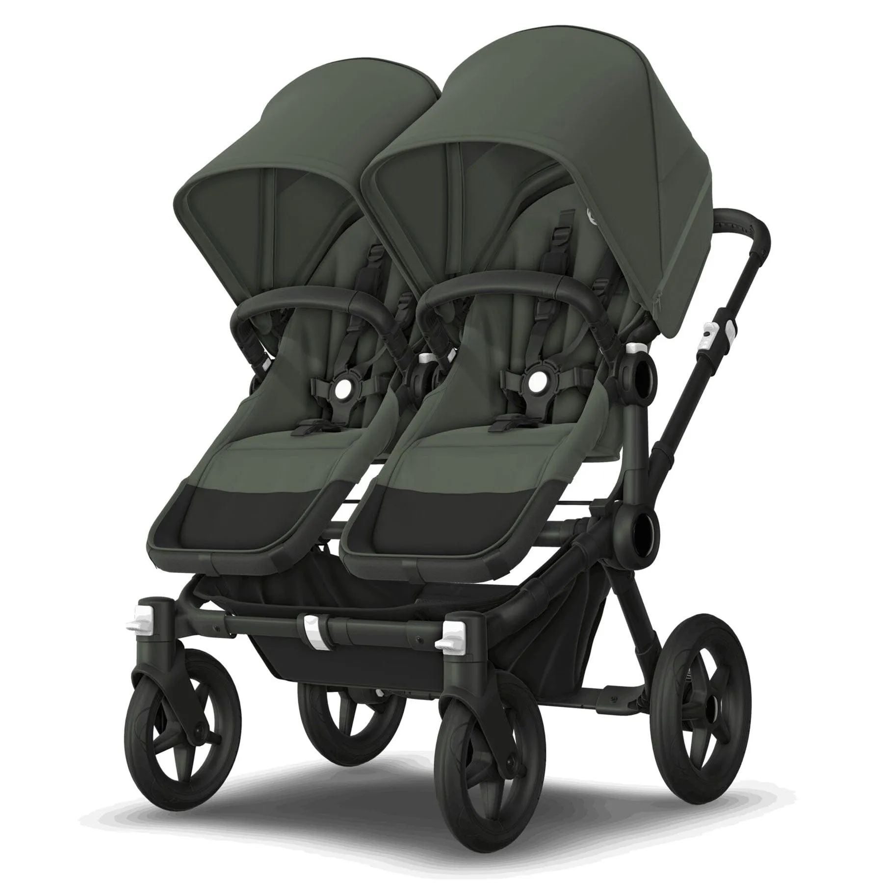 Bugaboo Donkey 5 Twin Complete Turtle Travel System - Forest Green