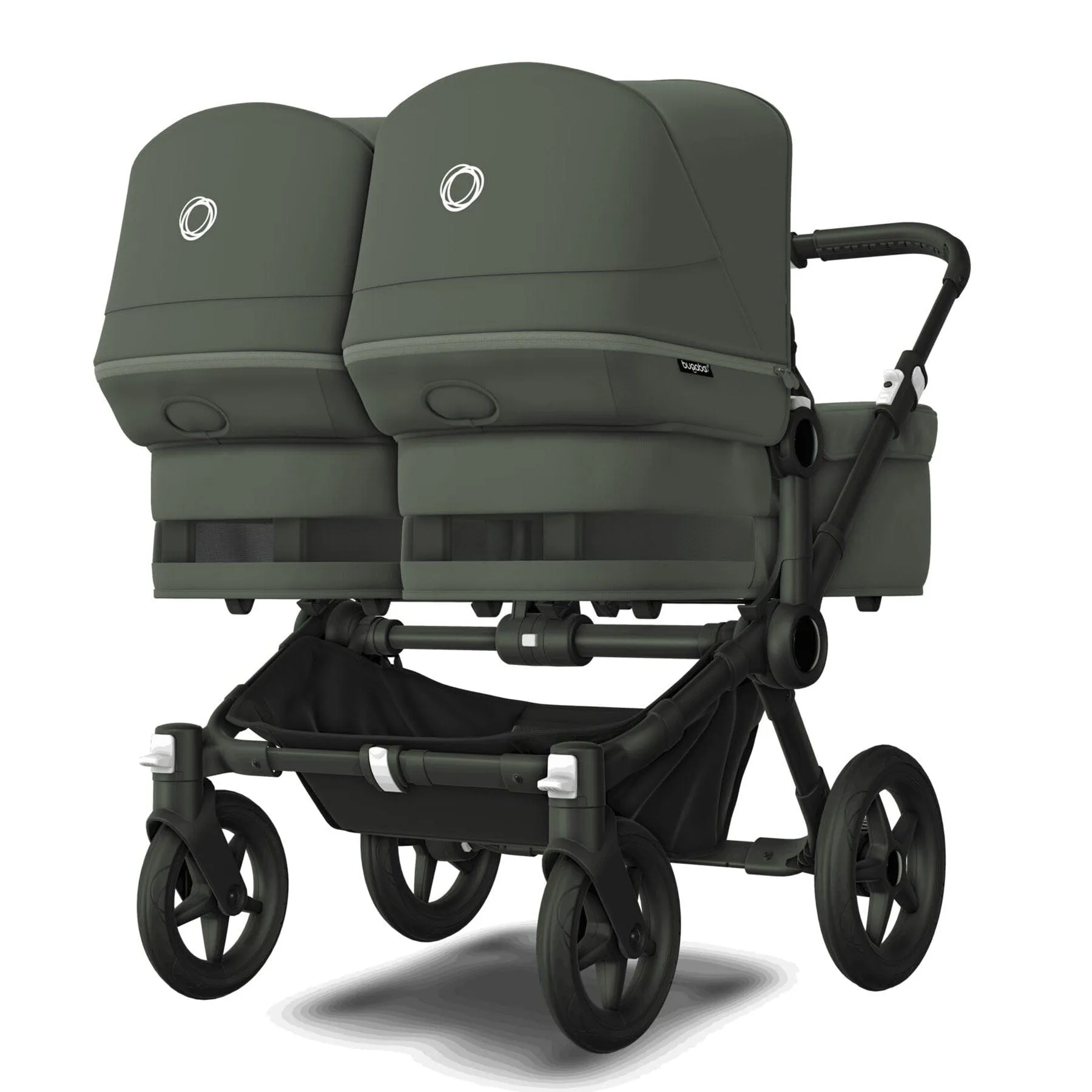 Bugaboo Donkey 5 Twin Complete Turtle Travel System - Forest Green
