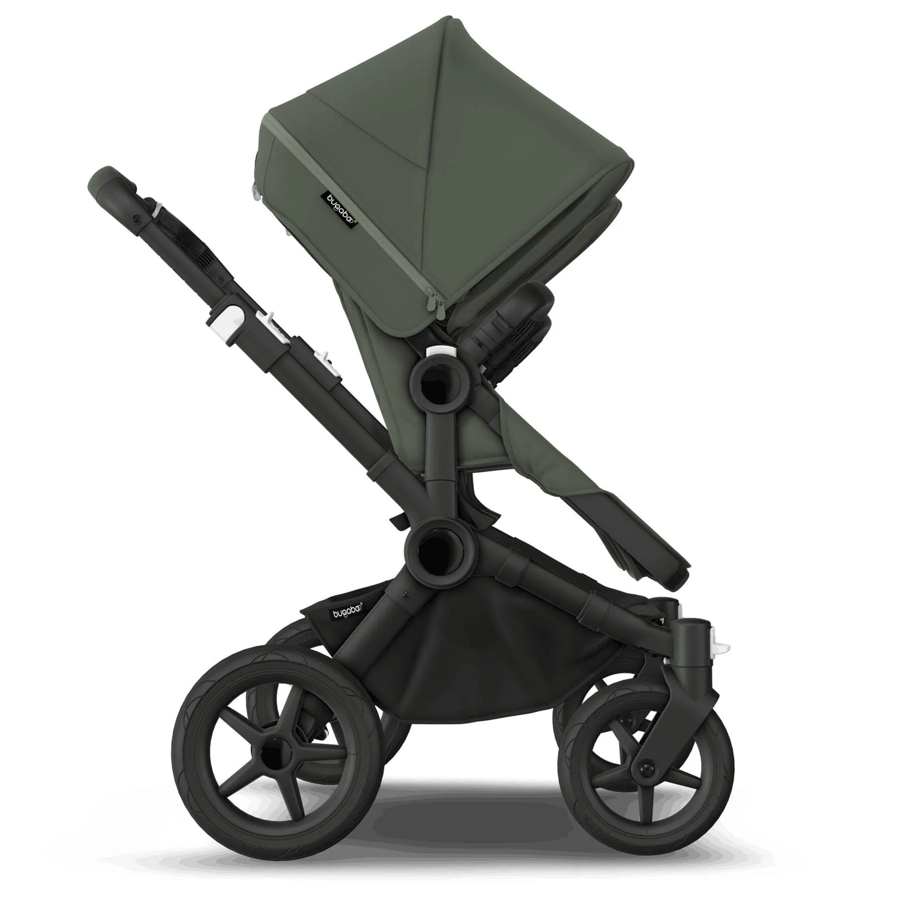 Bugaboo Donkey 5 Twin Complete Turtle Travel System - Forest Green