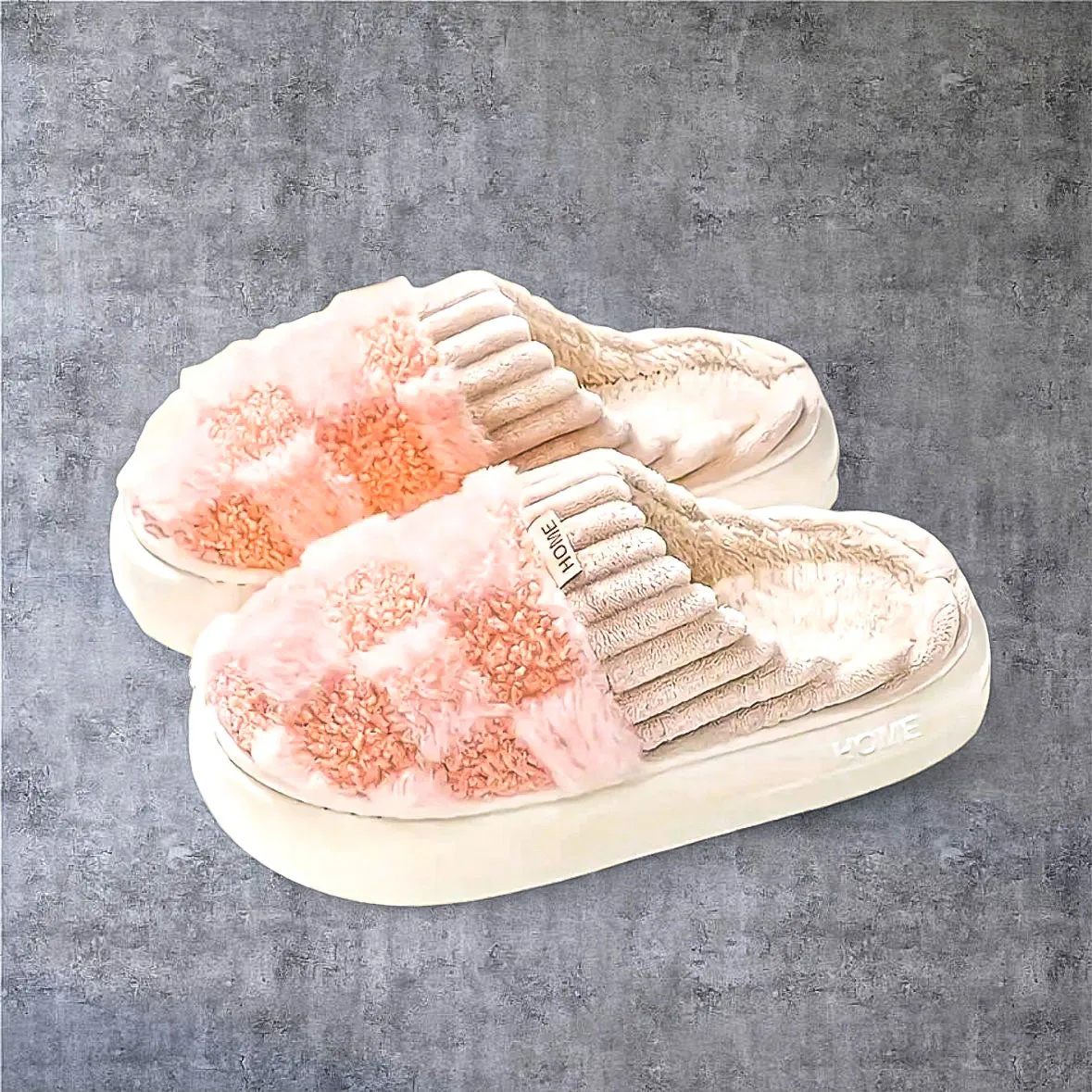 Checkered Slippers