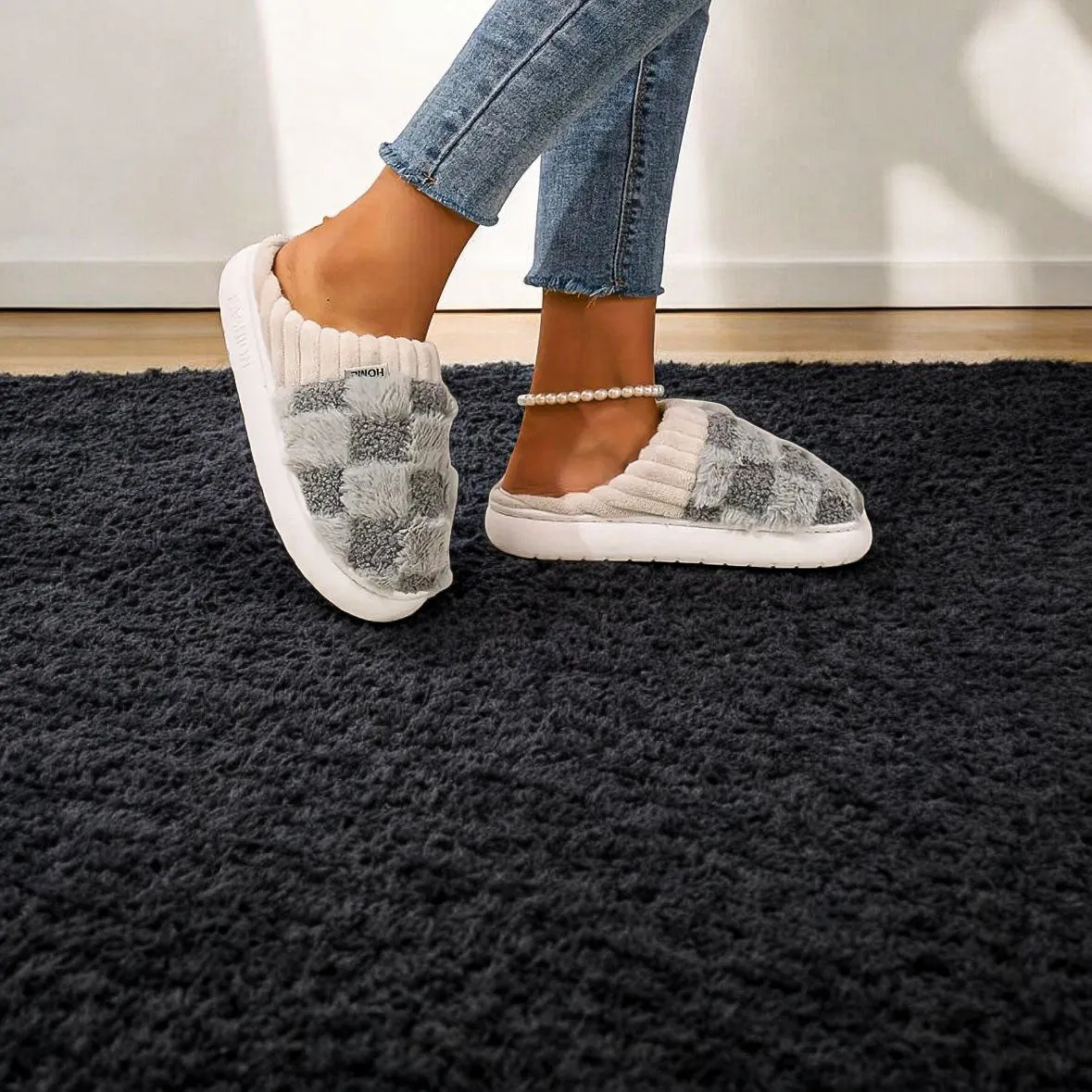 Checkered Slippers