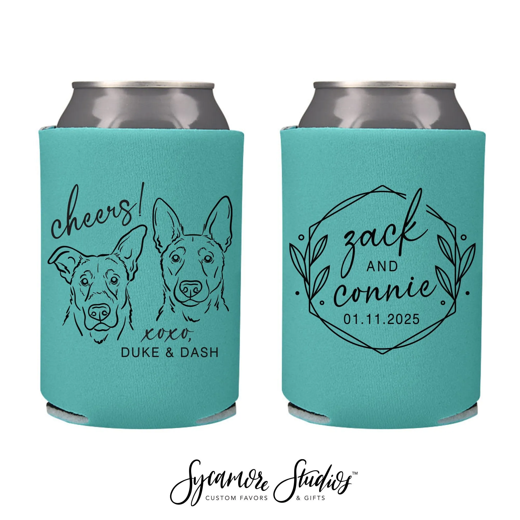 Cheers - Wedding Can Cooler #221R