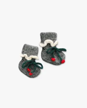 Cherry Booties | Dark grey