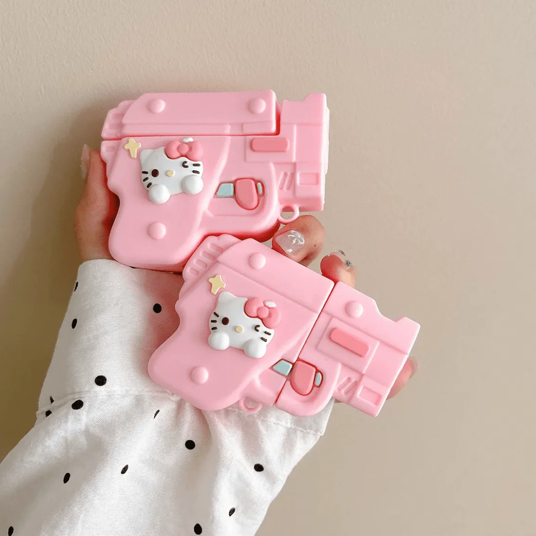 Chic Hello Kitty Pistol Style Earphone AirPods Earphone Case